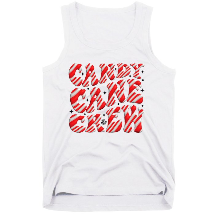 Candy Cane Crew Funny Christmas Candy Cane Lover Xmas Pajama Tank Top