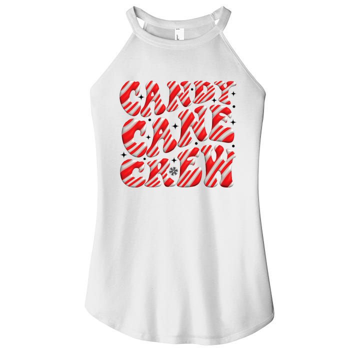 Candy Cane Crew Funny Christmas Candy Cane Lover Xmas Pajama Women's Perfect Tri Rocker Tank