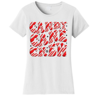 Candy Cane Crew Funny Christmas Candy Cane Lover Xmas Pajama Women's T-Shirt