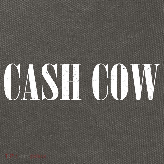 Cash Cow Cotton Canvas Backpack