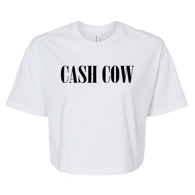 Cash Cow Bella+Canvas Jersey Crop Tee