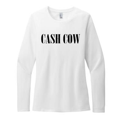 Cash Cow Womens CVC Long Sleeve Shirt