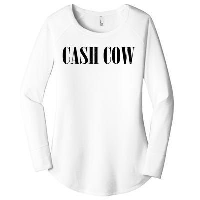 Cash Cow Women's Perfect Tri Tunic Long Sleeve Shirt