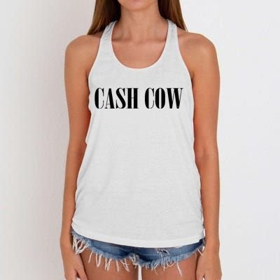 Cash Cow Women's Knotted Racerback Tank