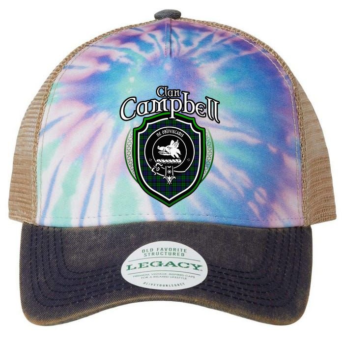 Campbell Clan Crest Scottish Clan Campbell Family Badge Legacy Tie Dye Trucker Hat