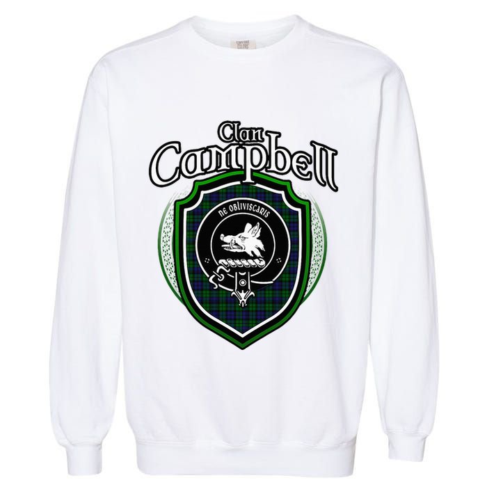 Campbell Clan Crest Scottish Clan Campbell Family Badge Garment-Dyed Sweatshirt