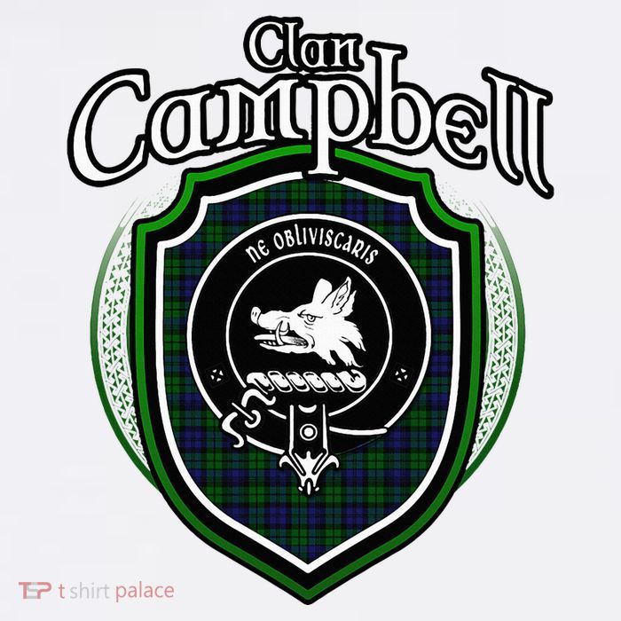 Campbell Clan Crest Scottish Clan Campbell Family Badge T-Shirt