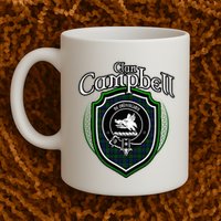 Campbell Clan Crest Scottish Clan Campbell Family Badge Mug