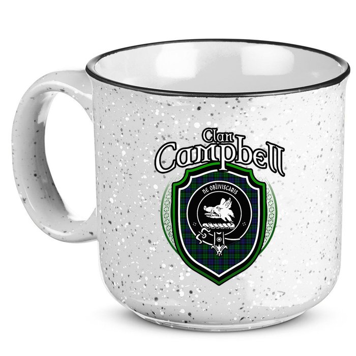 Campbell Clan Crest Scottish Clan Campbell Family Badge 15oz Campfire Ceramic Mug