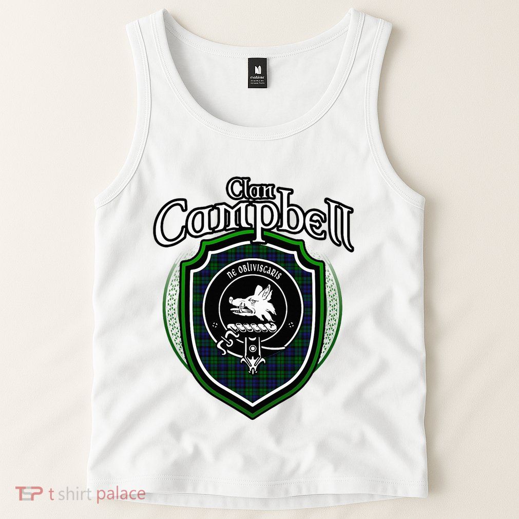 Campbell Clan Crest Scottish Clan Campbell Family Badge Tank Top