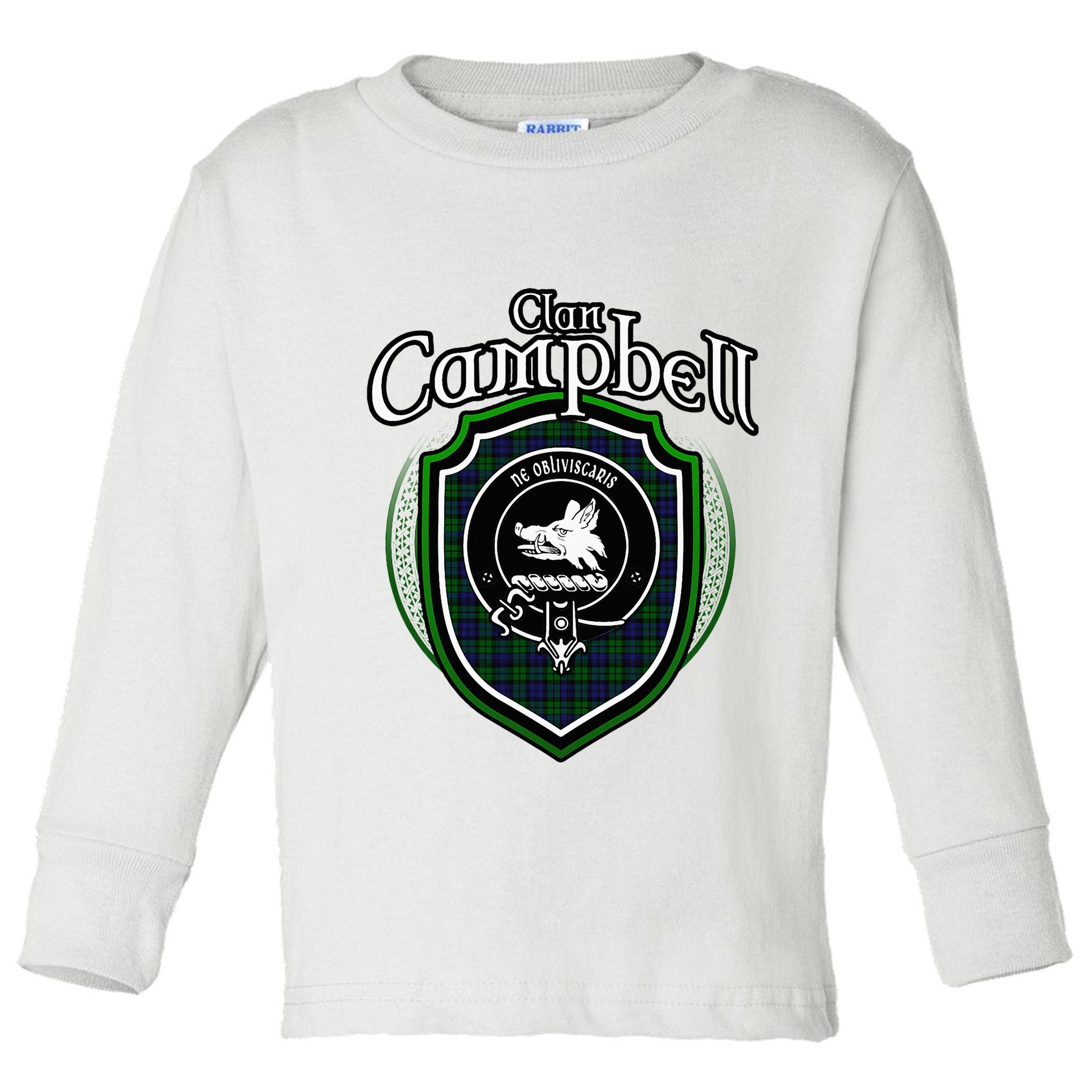 Campbell Clan Crest Scottish Clan Campbell Family Badge Toddler Long Sleeve Shirt
