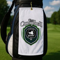 Campbell Clan Crest Scottish Clan Campbell Family Badge Golf Towel