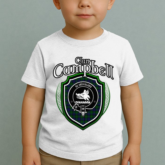 Campbell Clan Crest Scottish Clan Campbell Family Badge Toddler T-Shirt