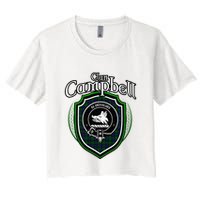 Campbell Clan Crest Scottish Clan Campbell Family Badge Women's Crop Top Tee