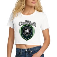 Campbell Clan Crest Scottish Clan Campbell Family Badge Women's Crop Top Tee