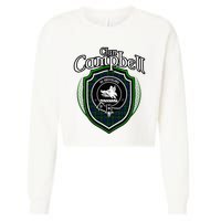 Campbell Clan Crest Scottish Clan Campbell Family Badge Cropped Pullover Crew