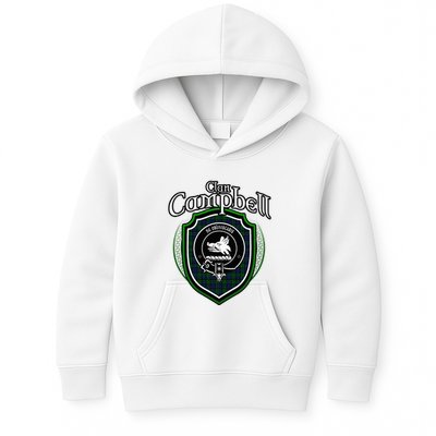 Campbell Clan Crest Scottish Clan Campbell Family Badge Kids Hoodie