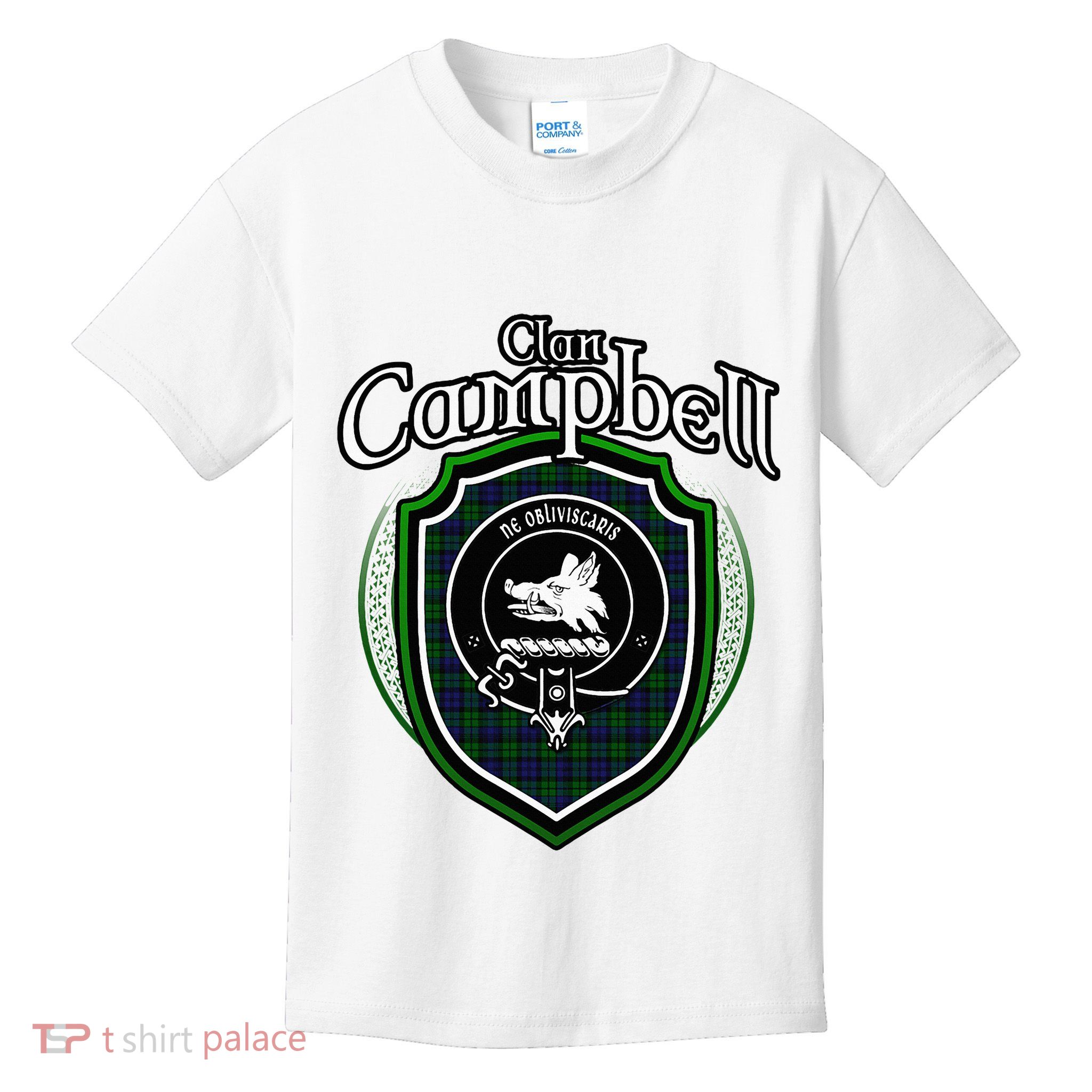 Campbell Clan Crest Scottish Clan Campbell Family Badge Kids T-Shirt