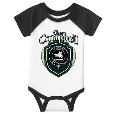 Campbell Clan Crest Scottish Clan Campbell Family Badge Infant Baby Jersey Bodysuit
