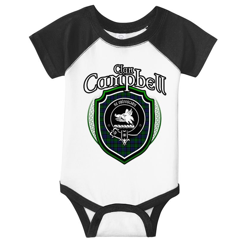 Campbell Clan Crest Scottish Clan Campbell Family Badge Infant Baby Jersey Bodysuit