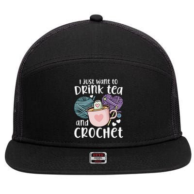 Crocheting Crochet 7 Panel Mesh Trucker Snapback Hat