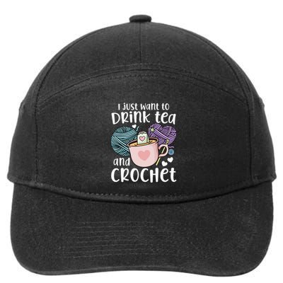Crocheting Crochet 7-Panel Snapback Hat