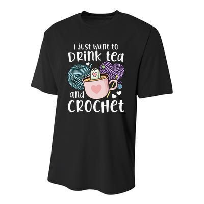 Crocheting Crochet Youth Performance Sprint T-Shirt