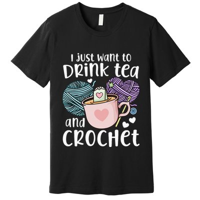 Crocheting Crochet Premium T-Shirt