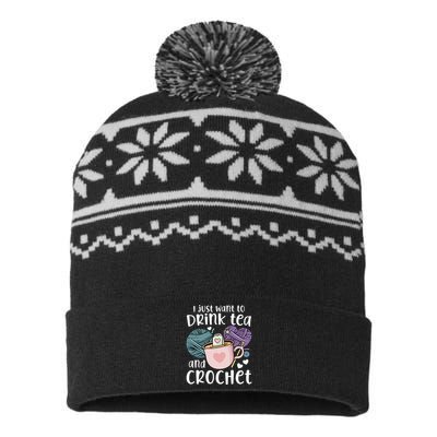 Crocheting Crochet USA-Made Snowflake Beanie