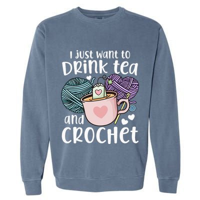 Crocheting Crochet Garment-Dyed Sweatshirt