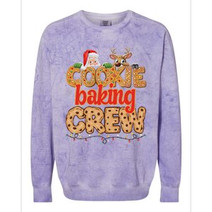 Christmas Cookie Crew Baking Pajamas Baking Family Funny Colorblast Crewneck Sweatshirt