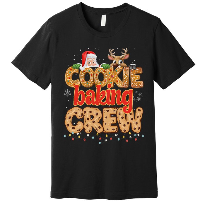 Christmas Cookie Crew Baking Pajamas Baking Family Funny Premium T-Shirt