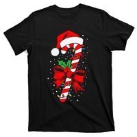 Christmas Candy Cane Pajamas Gift T-Shirt