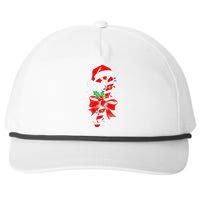 Christmas Candy Cane Pajamas Gift Snapback Five-Panel Rope Hat