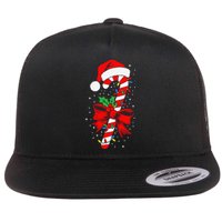 Christmas Candy Cane Pajamas Gift Flat Bill Trucker Hat