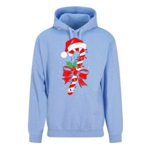 Christmas Candy Cane Pajamas Gift Unisex Surf Hoodie