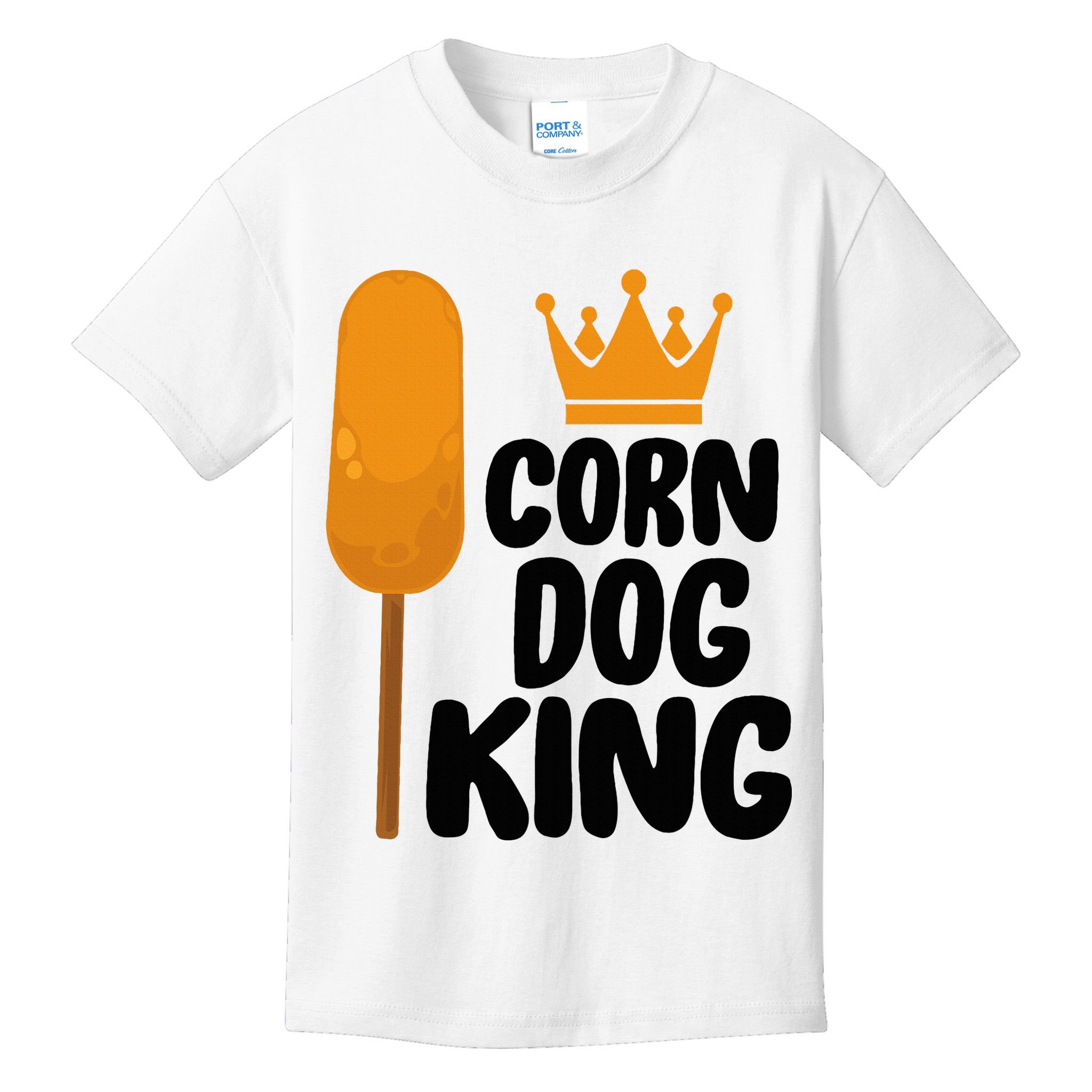Corndog Costume  Corn Dog King  Kids T-Shirt