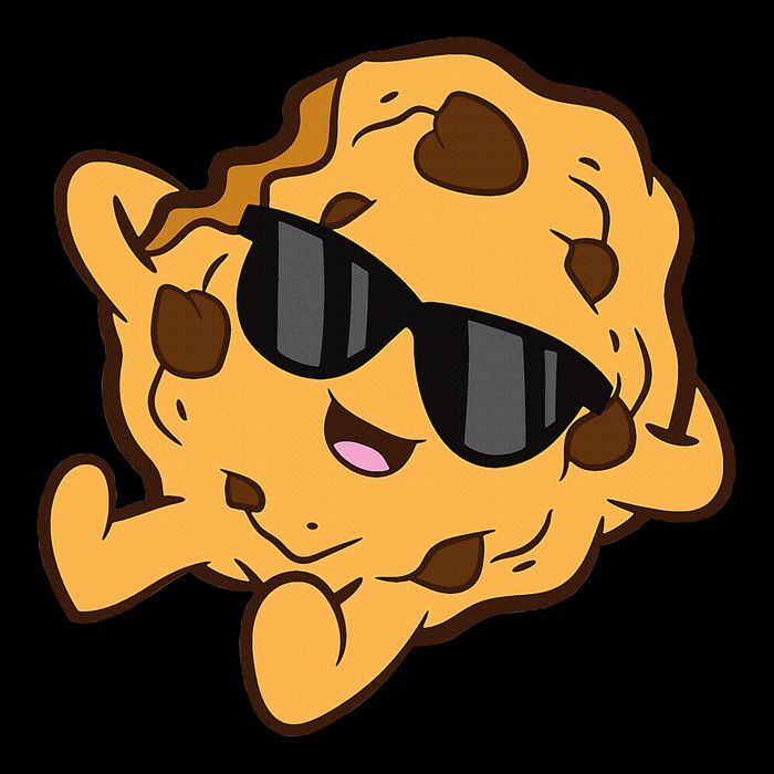 Chocolate Chip Cookie Relaxing Kawaii Cookie 16 in Basic Backpack