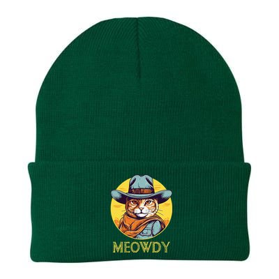 Cat Cowboy Cowgirl Halloween Meow Howdy Meowdy Knit Cap Winter Beanie