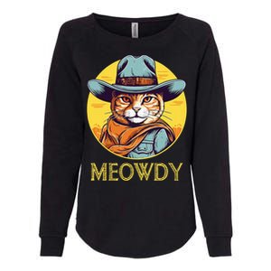 Cat Cowboy Cowgirl Halloween Meow Howdy Meowdy Womens California Wash Sweatshirt