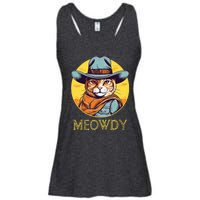 Cat Cowboy Cowgirl Halloween Meow Howdy Meowdy Ladies Essential Flowy Tank