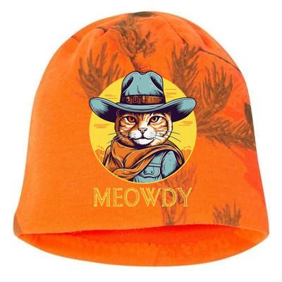 Cat Cowboy Cowgirl Halloween Meow Howdy Meowdy Kati - Camo Knit Beanie