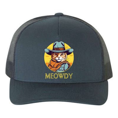 Cat Cowboy Cowgirl Halloween Meow Howdy Meowdy Yupoong Adult 5-Panel Trucker Hat