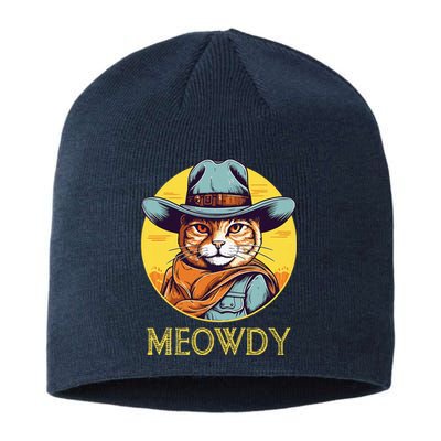 Cat Cowboy Cowgirl Halloween Meow Howdy Meowdy Sustainable Beanie