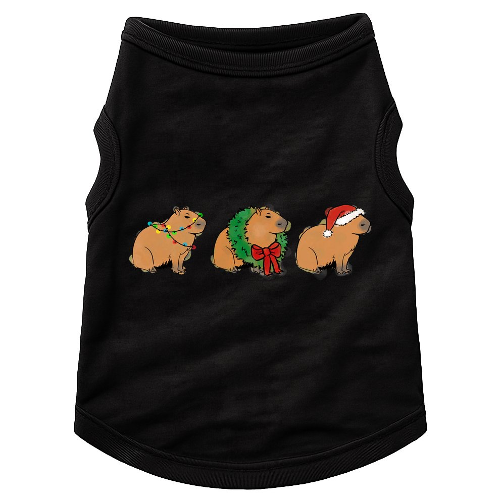 Christmas Capybara Classic Doggie Tank
