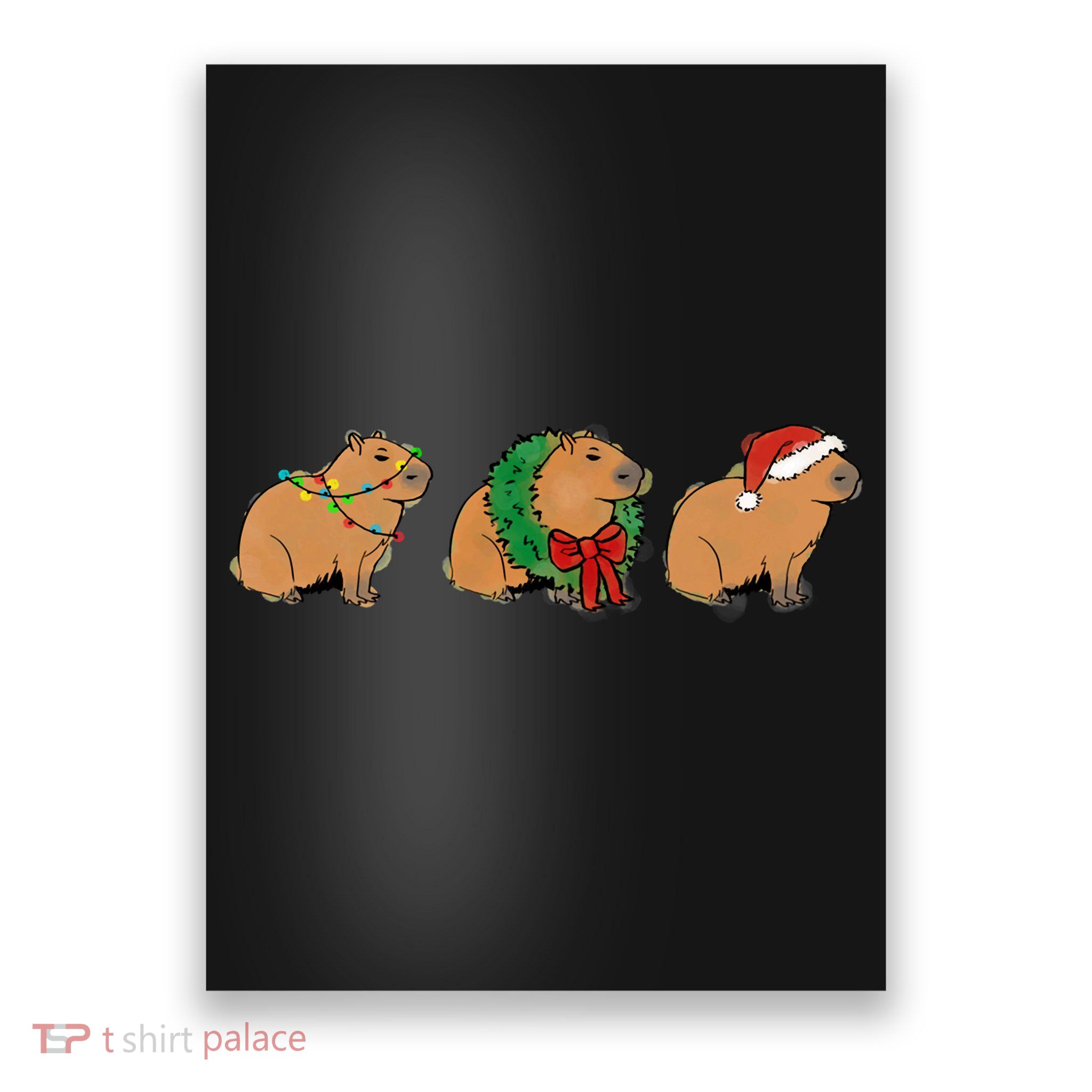 Christmas Capybara Classic Poster