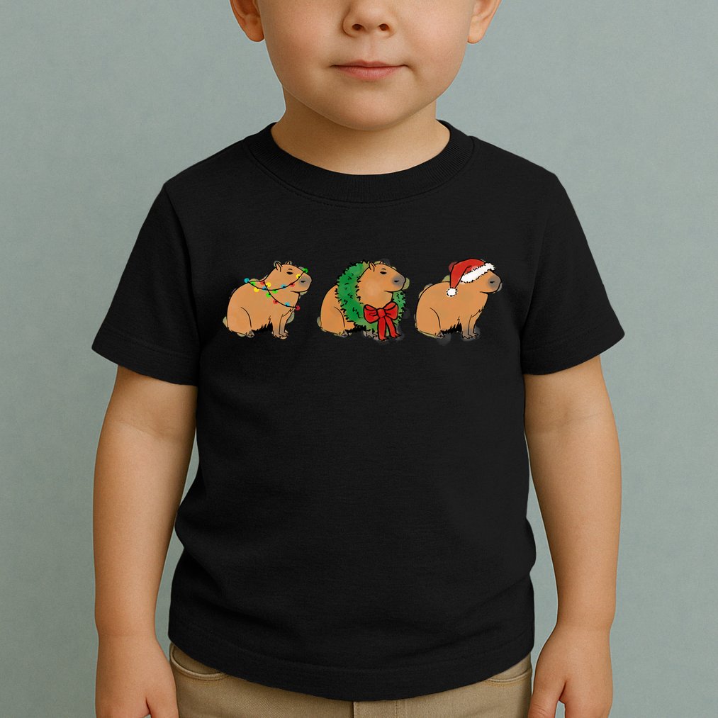 Christmas Capybara Classic Toddler T-Shirt