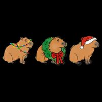 Christmas Capybara Classic Visor