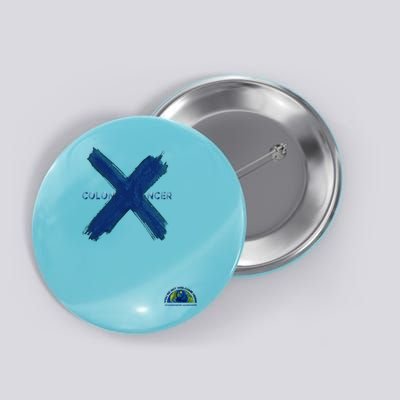 Colorectal Colon Cancer Awareness Cute Gift Button