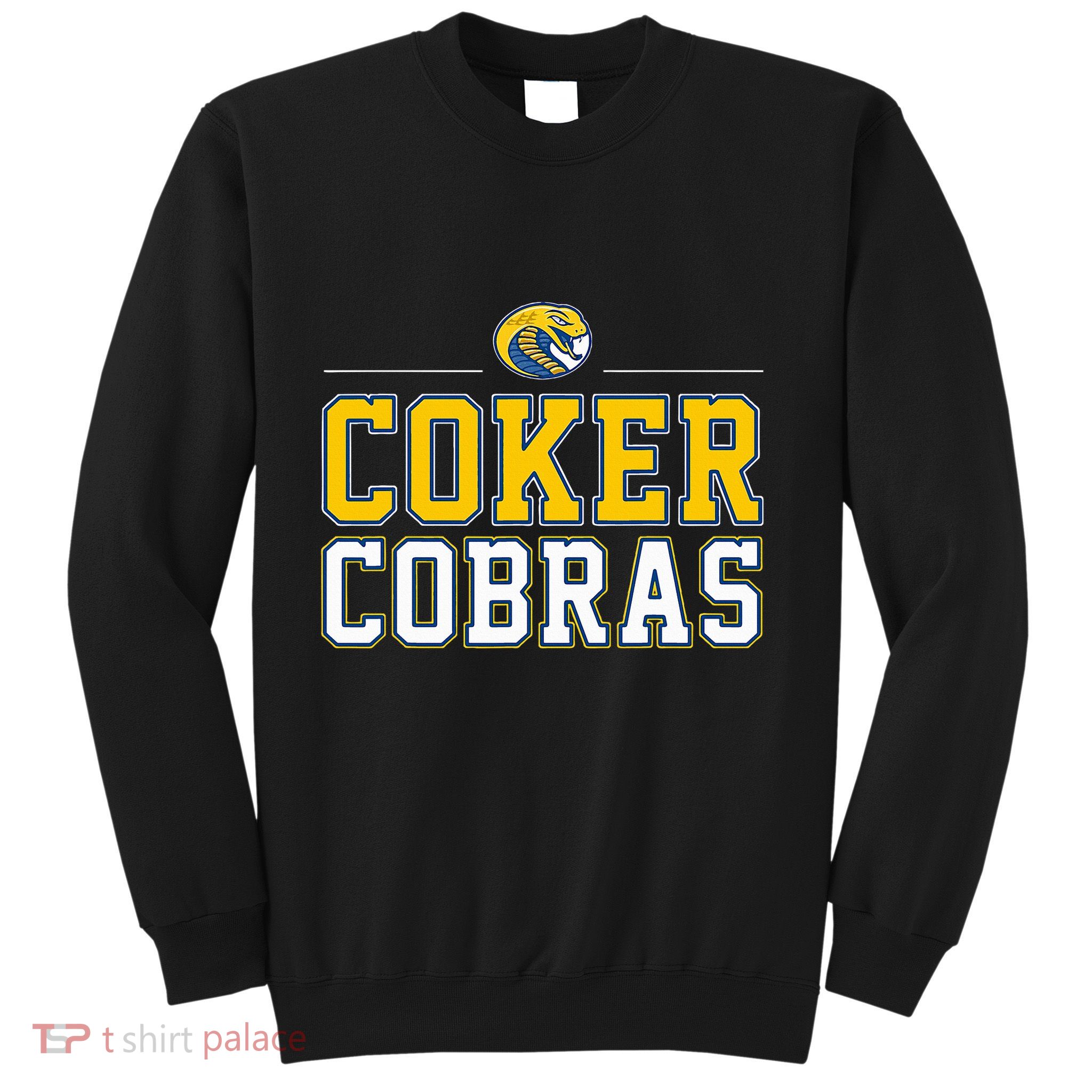 Coker College Cobras Vintage Sports Design Sweatshirt